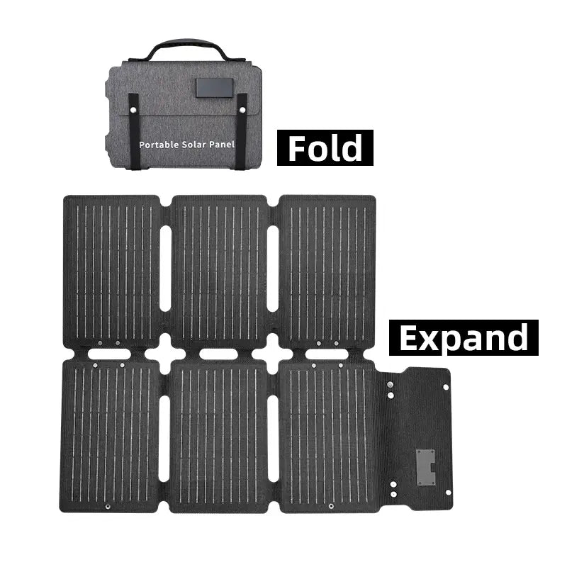 Unleash the Power of the Sun with Our 60W Multi-Fold Portable Solar Panel – Perfect for Charging Your Devices Anywhere!