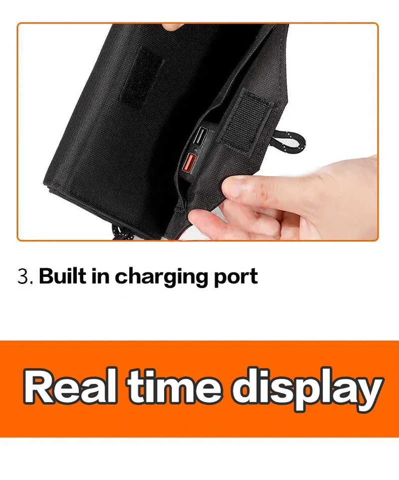 6 Fold 800W Foldable Solar Panel 20W/H Portable Solar Panels Fast Charger USB 5V DC Full Time Solar Panel Mobile Power Supply